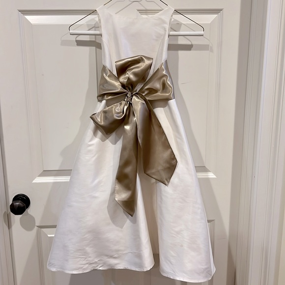 silk shantung communion dress Vintage Dream